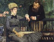 Edouard Manet In  the Winter Garden painting